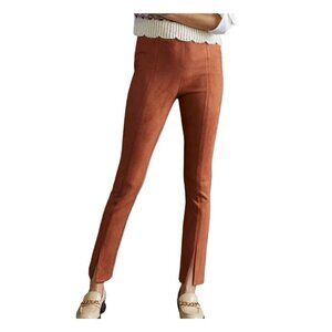 Anthropologie Avec Les Filles Slit Front Sueded Leggings M